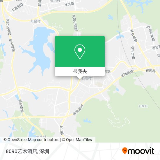 8090艺术酒店地图