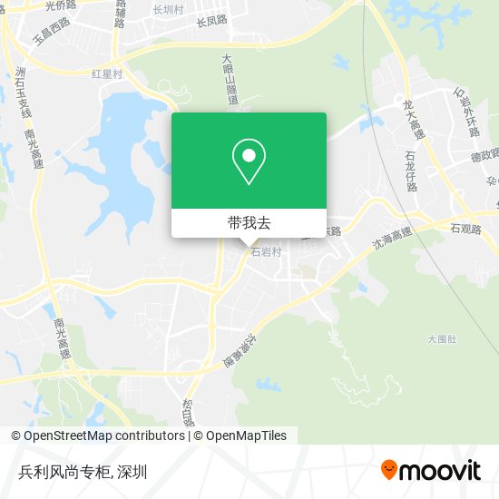 兵利风尚专柜地图
