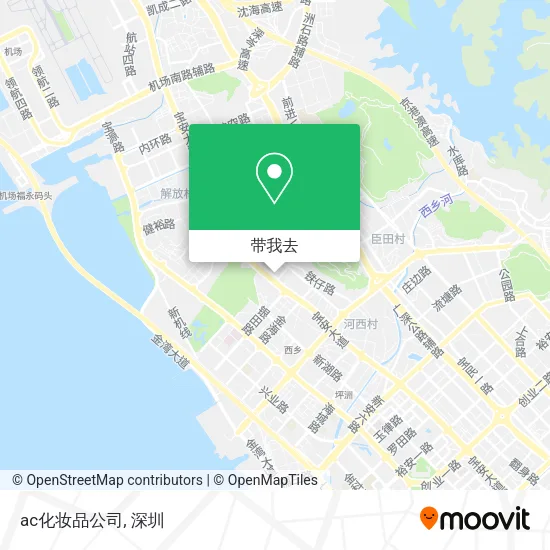 ac化妆品公司地图