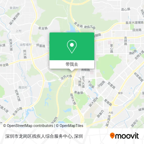 深圳市龙岗区残疾人综合服务中心地图