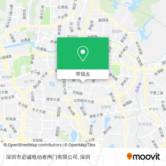 深圳市必诚电动卷闸门有限公司地图