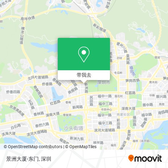 景洲大厦-东门地图
