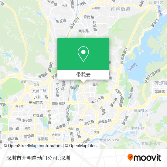 深圳市开明自动门公司地图