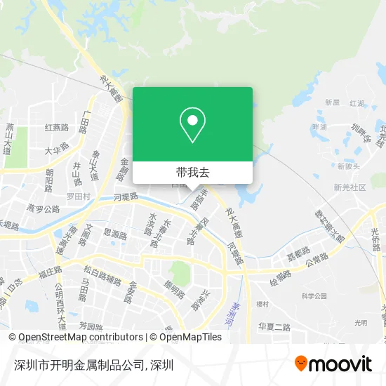 深圳市开明金属制品公司地图