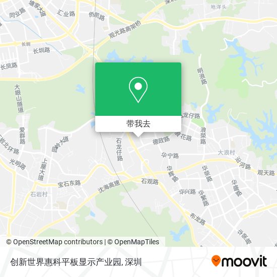 创新世界惠科平板显示产业园地图