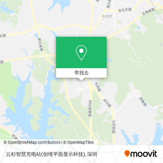 云杉智慧充电站(创维平面显示科技)地图