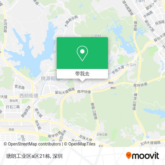 塘朗工业区a区21栋地图