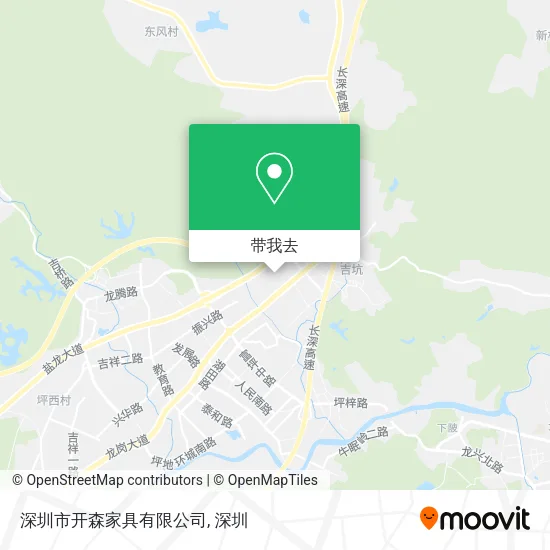 深圳市开森家具有限公司地图