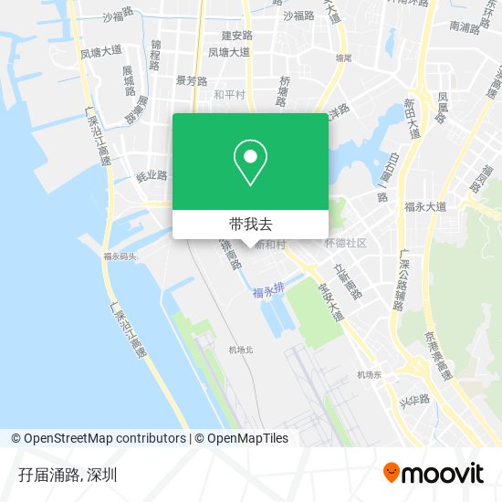 孖届涌路地图