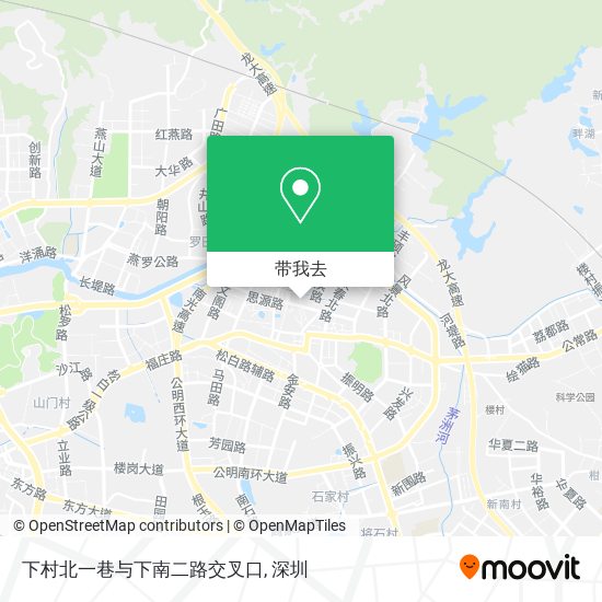 下村北一巷与下南二路交叉口地图