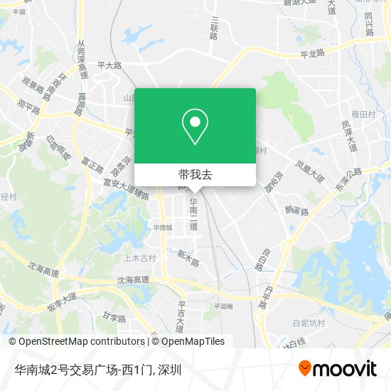 华南城2号交易广场-西1门地图