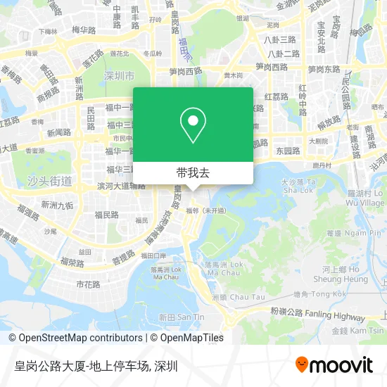皇岗公路大厦-地上停车场地图