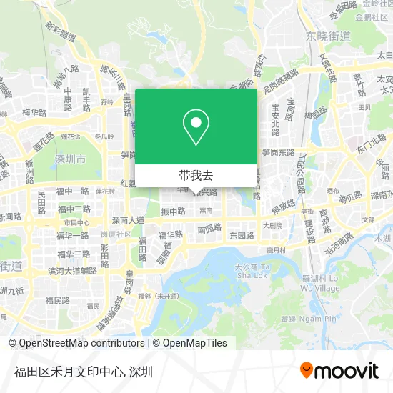 福田区禾月文印中心地图