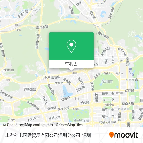 上海外电国际贸易有限公司深圳分公司地图
