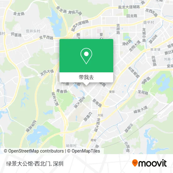 绿景大公馆-西北门地图