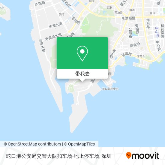 蛇口港公安局交警大队扣车场-地上停车场地图