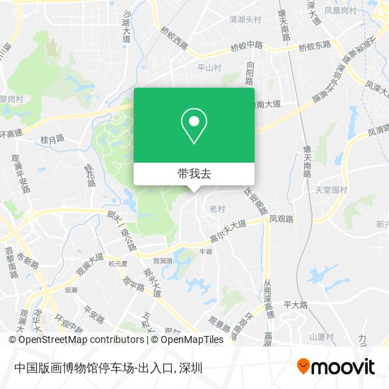 中国版画博物馆停车场-出入口地图