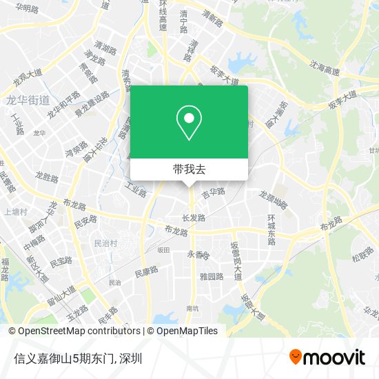 信义嘉御山5期东门地图