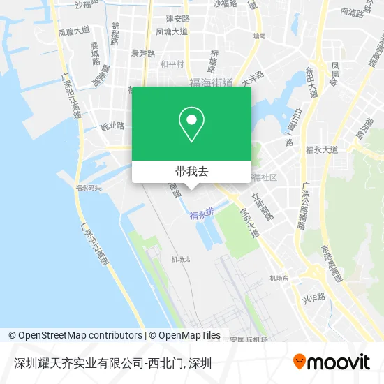 深圳耀天齐实业有限公司-西北门地图