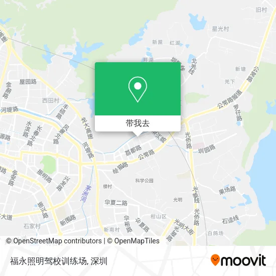 福永照明驾校训练场地图