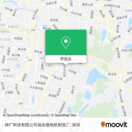 神广科技有限公司福永微电机制造厂地图