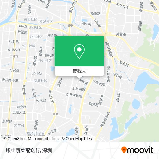 顺生蔬菜配送行地图