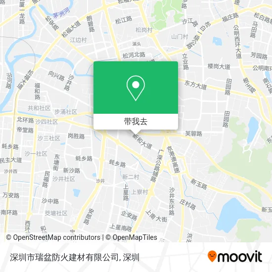 深圳市瑞盆防火建材有限公司地图