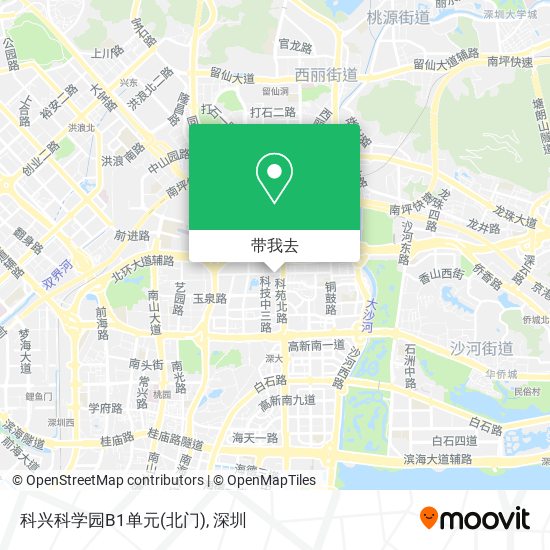 科兴科学园B1单元(北门)地图
