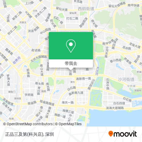 正品三及第(科兴店)地图