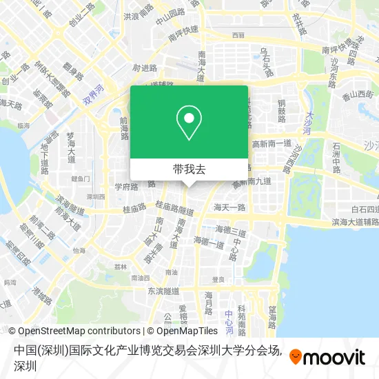 中国(深圳)国际文化产业博览交易会深圳大学分会场地图