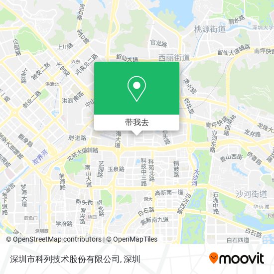 深圳市科列技术股份有限公司地图