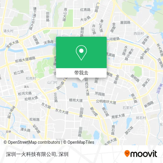 深圳一火科技有限公司地图
