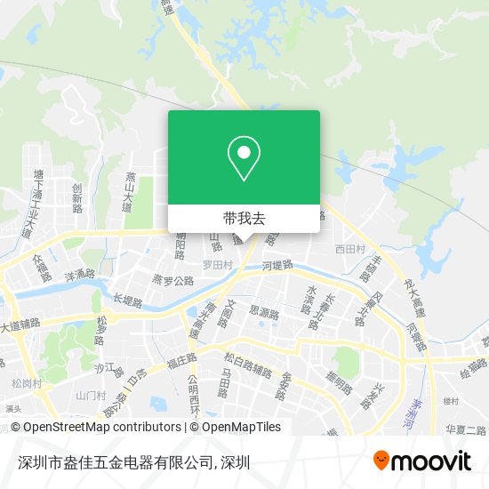 深圳市盎佳五金电器有限公司地图