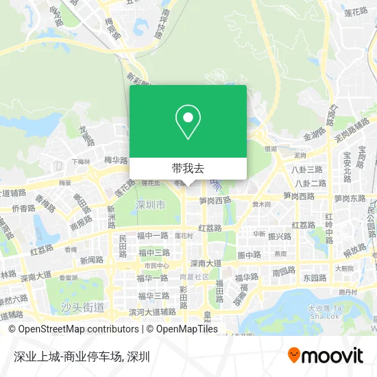 深业上城-商业停车场地图