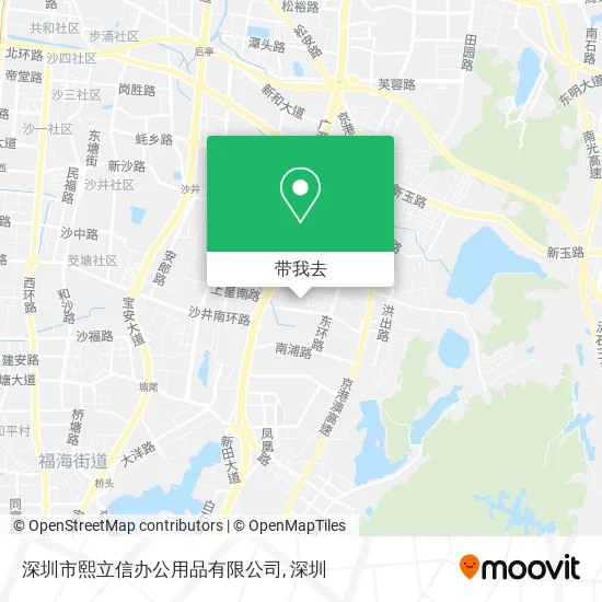深圳市熙立信办公用品有限公司地图