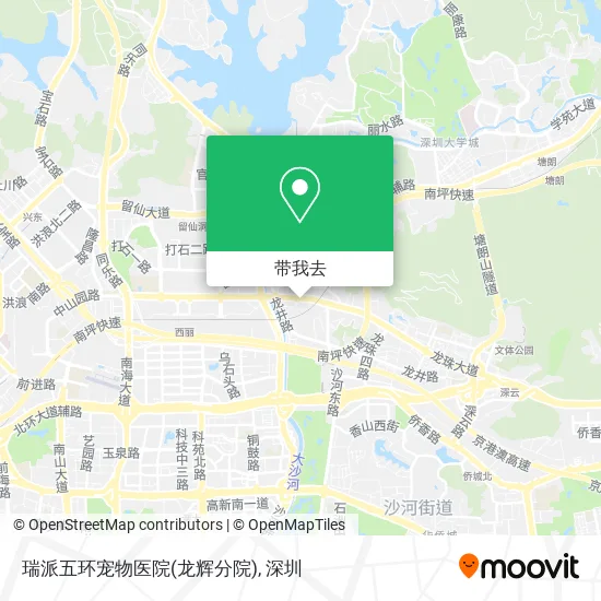 瑞派五环宠物医院(龙辉分院)地图