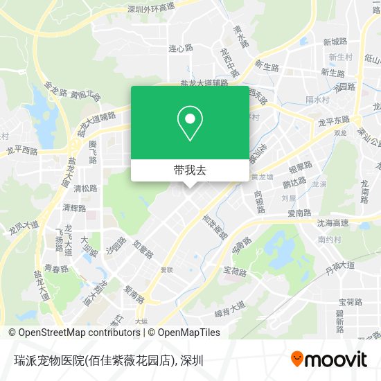瑞派宠物医院(佰佳紫薇花园店)地图