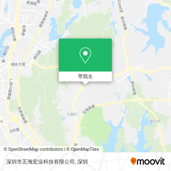 深圳市五海宏业科技有限公司地图