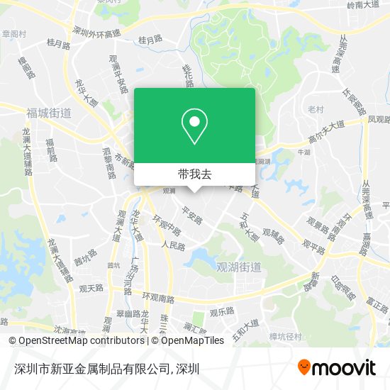 深圳市新亚金属制品有限公司地图