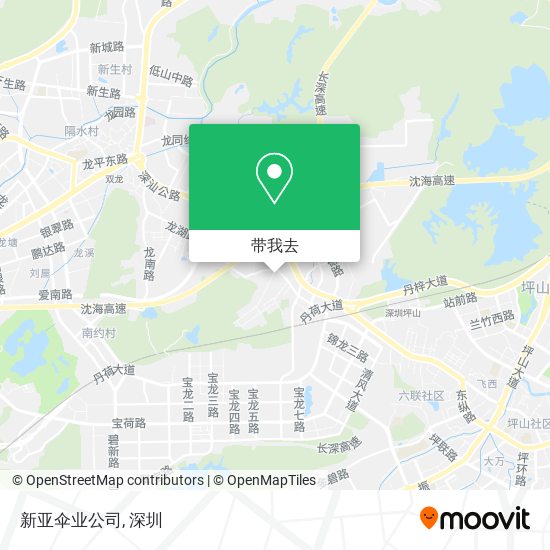 新亚伞业公司地图