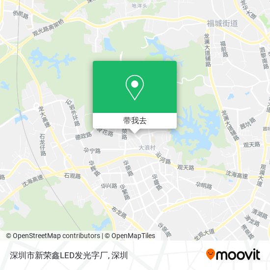 深圳市新荣鑫LED发光字厂地图