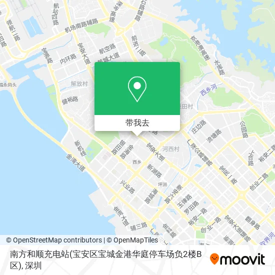 南方和顺充电站(宝安区宝城金港华庭停车场负2楼B区)地图