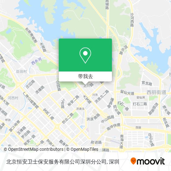北京恒安卫士保安服务有限公司深圳分公司地图
