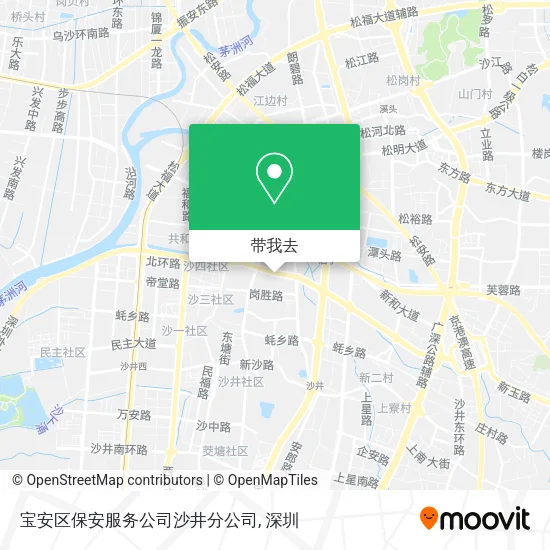 宝安区保安服务公司沙井分公司地图