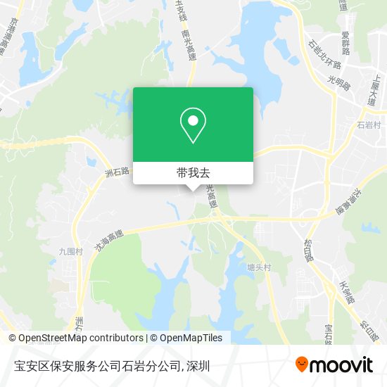 宝安区保安服务公司石岩分公司地图