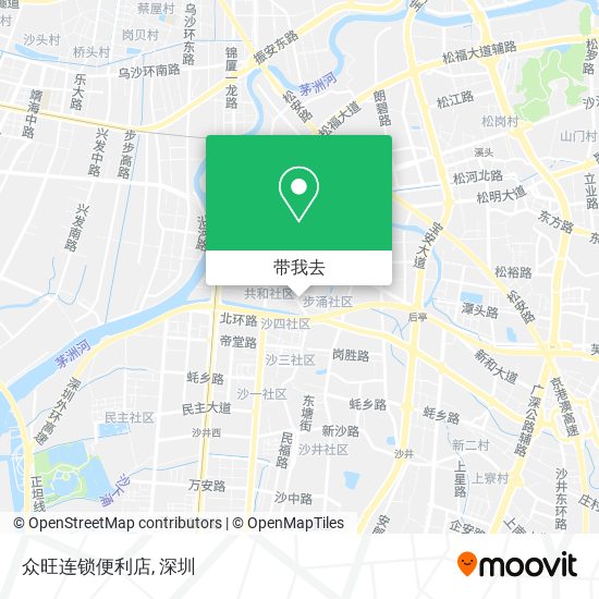 众旺连锁便利店地图