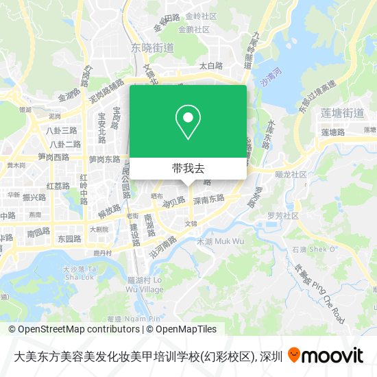 大美东方美容美发化妆美甲培训学校(幻彩校区)地图
