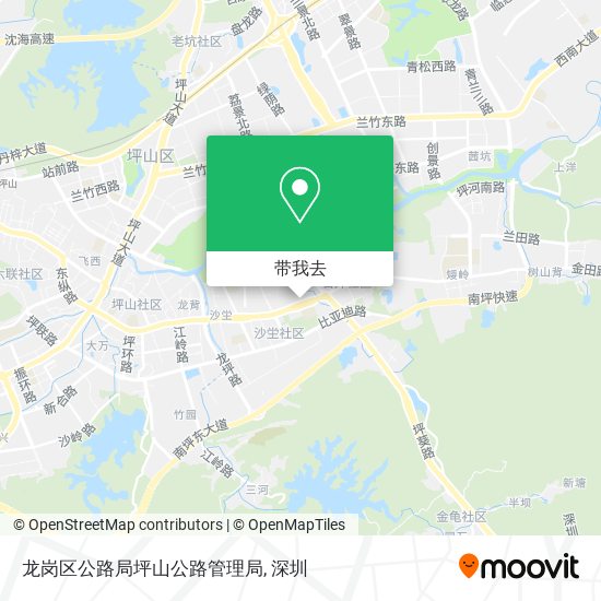 龙岗区公路局坪山公路管理局地图