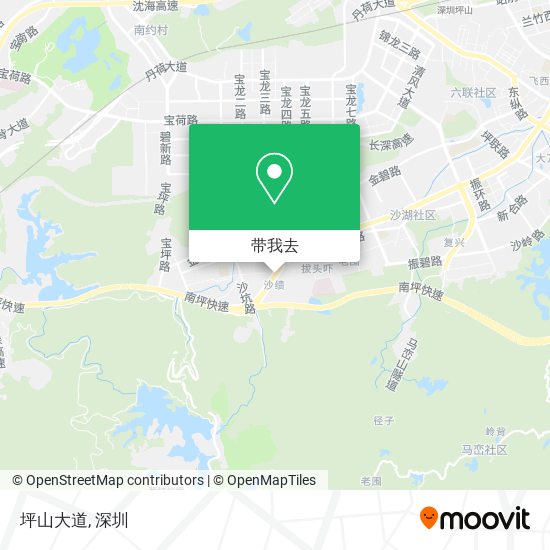 坪山大道地图