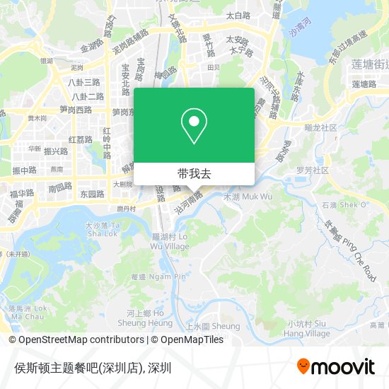 侯斯顿主题餐吧(深圳店)地图